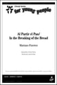 Al Partir el Pan / In the Breaking of the Bread Two-Part choral sheet music cover